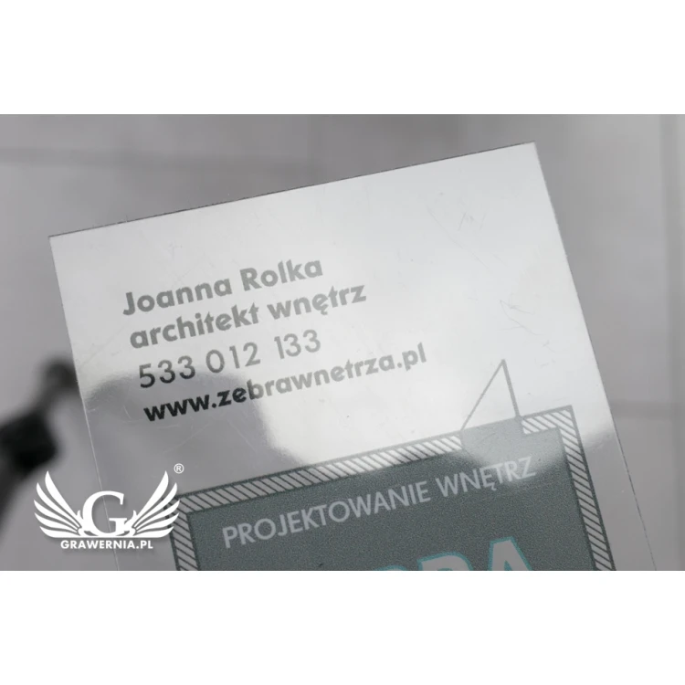 Transparent Plastic Business Cards - WIZ031 - UV Color Print