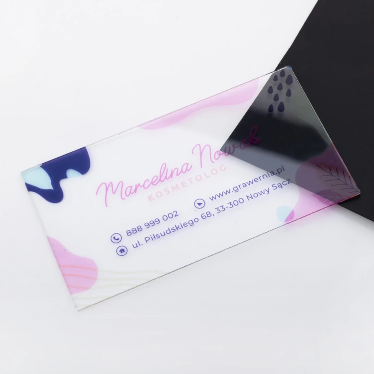 Transparent Foil Business Cards - WIZ039 - UV Color Print