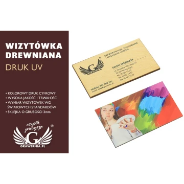 Wooden Business Cards - UV Digital PRINT