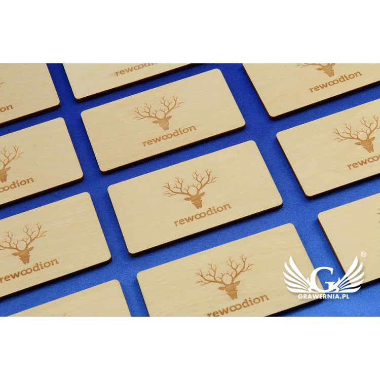 Wooden Business Cards - Laser Engraved