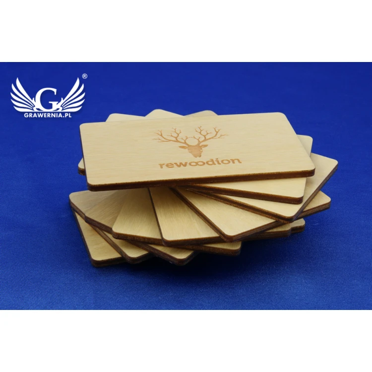 Wooden Business Cards - Laser Engraved
