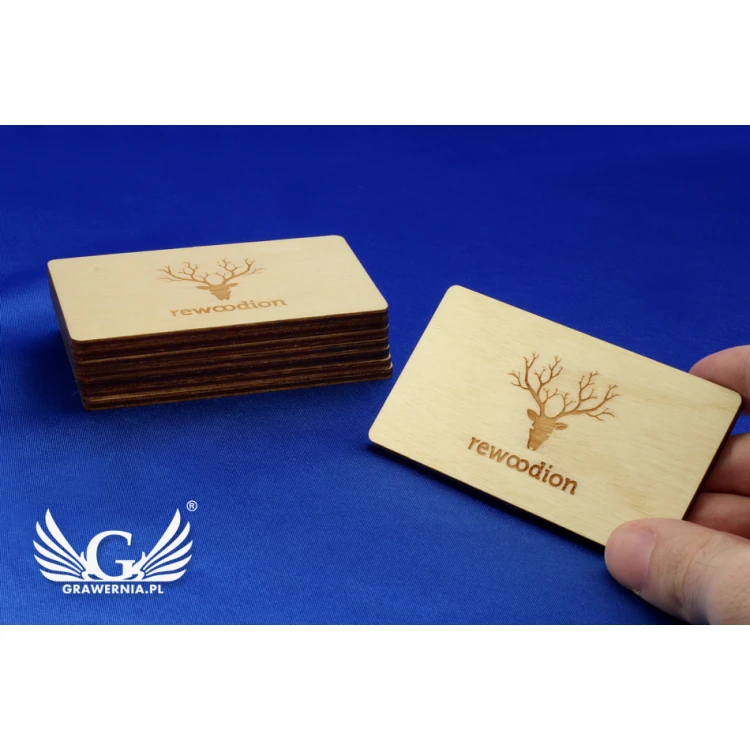 Wooden Business Cards - Laser Engraved