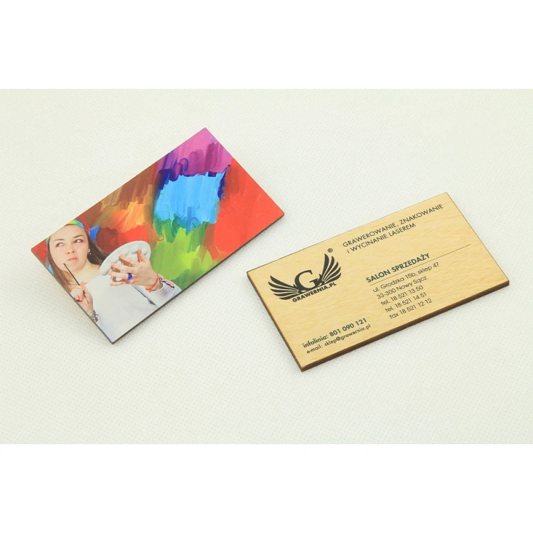 Wooden Business Cards - UV Digital PRINT