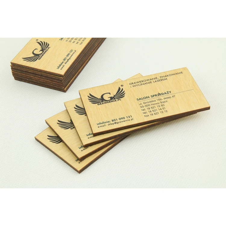 Wooden Business Cards - UV Digital PRINT