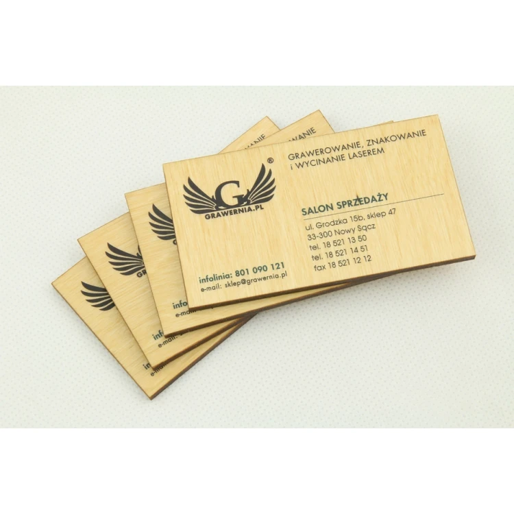 Wooden Business Cards - UV Digital PRINT