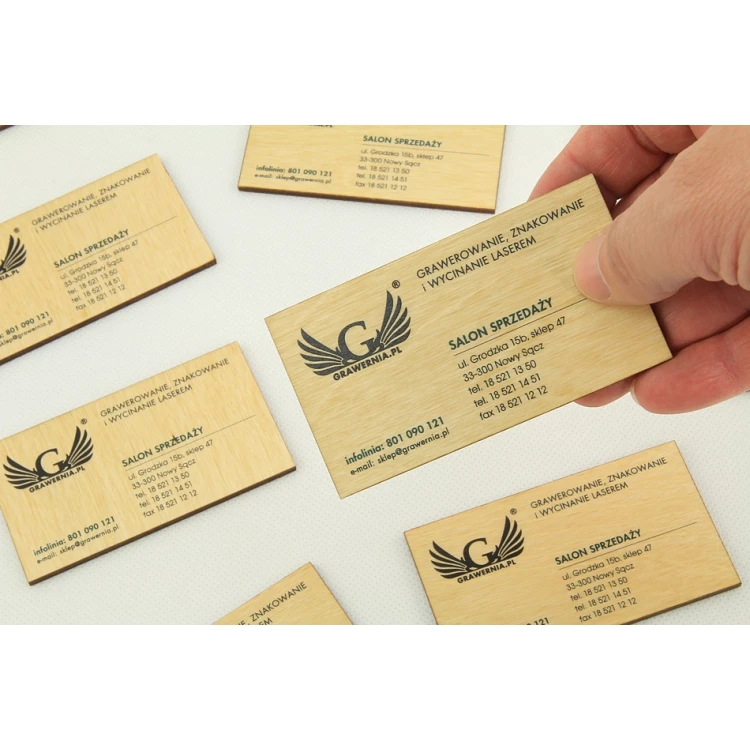 Wooden Business Cards - UV Digital PRINT