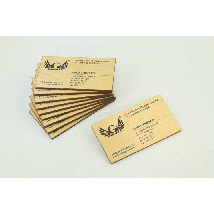 Wooden Business Cards - UV Digital PRINT