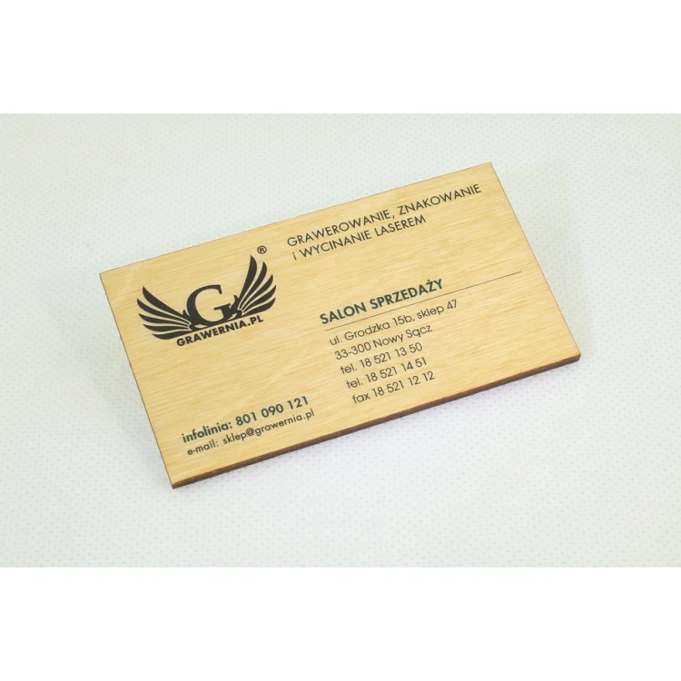 Wooden Business Cards - UV Digital PRINT