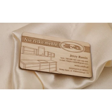 Wooden Business Cards - Laser Engraved