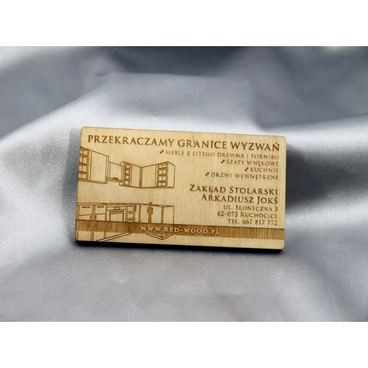 Wooden Business Cards - Laser Engraved