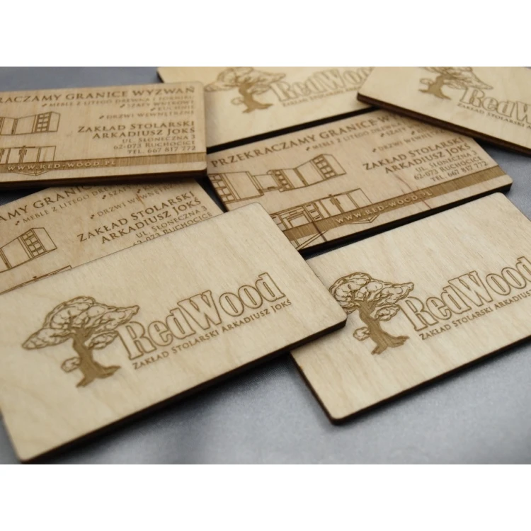 Wooden Business Cards - Laser Engraved
