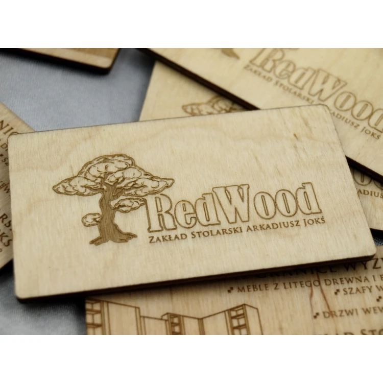 Wooden Business Cards - Laser Engraved