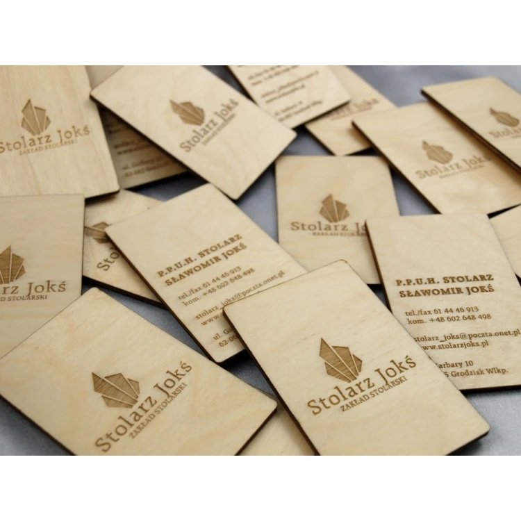 Wooden Business Cards - Laser Engraved
