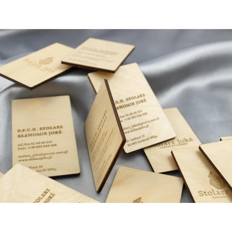 Wooden Business Cards - Laser Engraved
