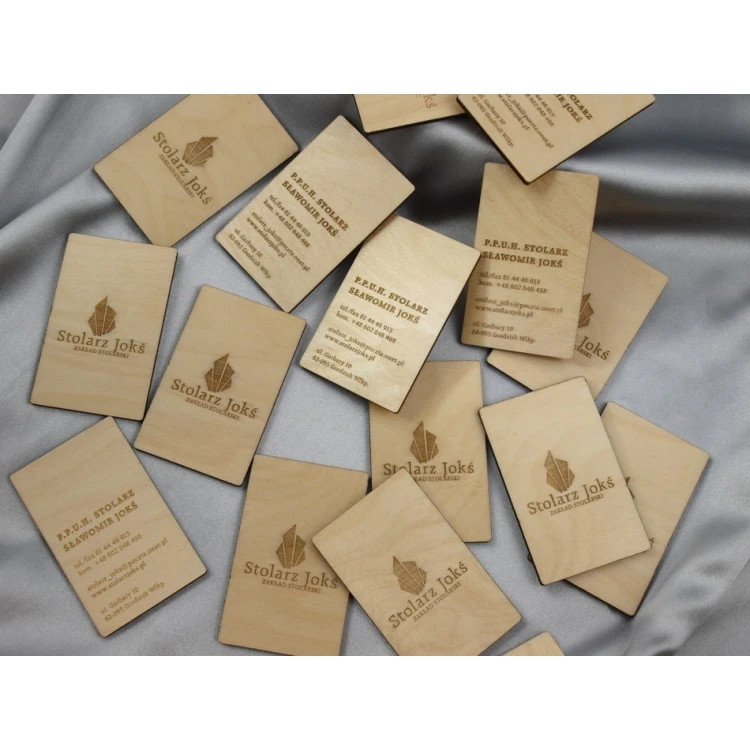 Wooden Business Cards - Laser Engraved