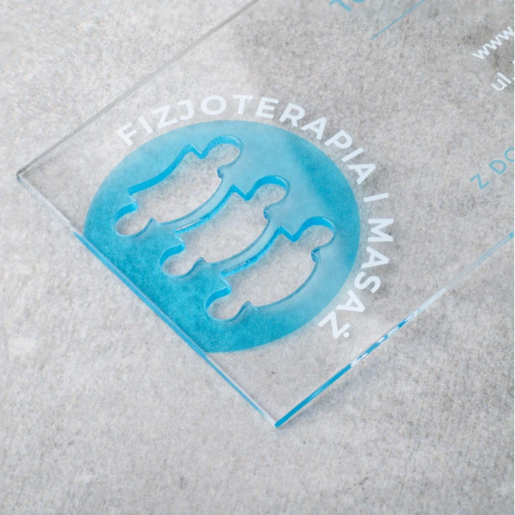 Plexiglass Transparent Business Cards - WIZ044 - Color UV Print
