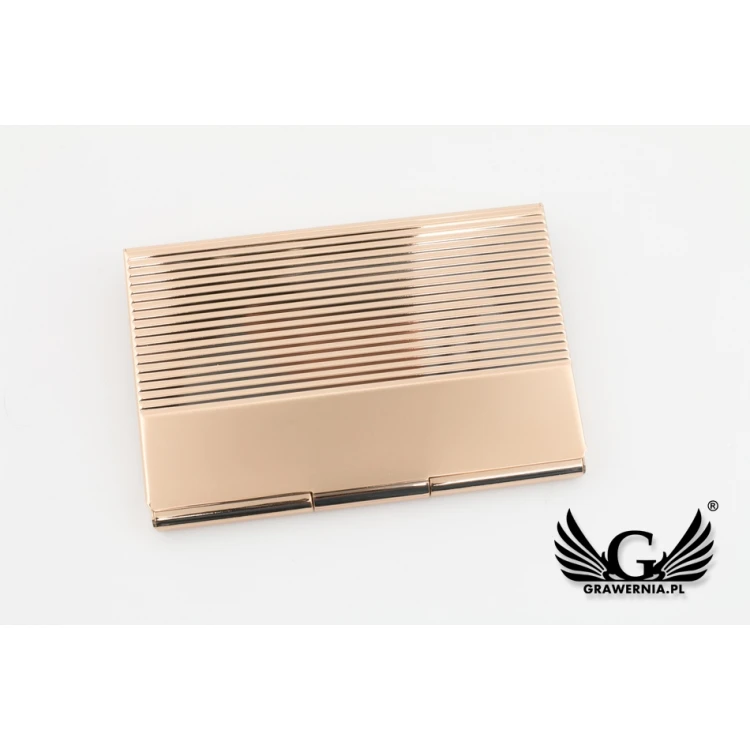 Dan Barmore Eneko Gold Business Card Holder with Engraving - WZ036
