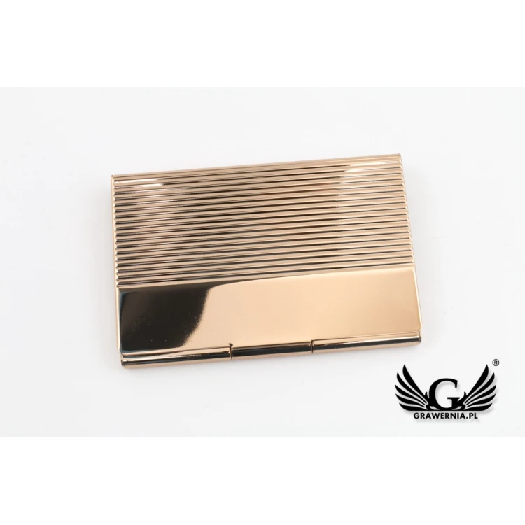 Dan Barmore Eneko Gold Business Card Holder with Engraving - WZ036