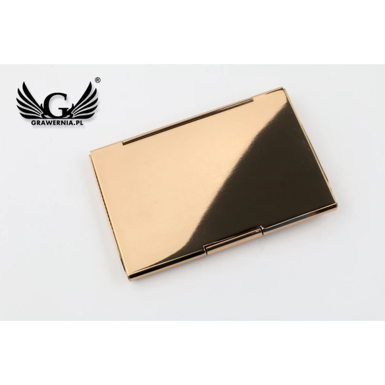 Dan Barmore Eneko Gold Business Card Holder with Engraving - WZ036