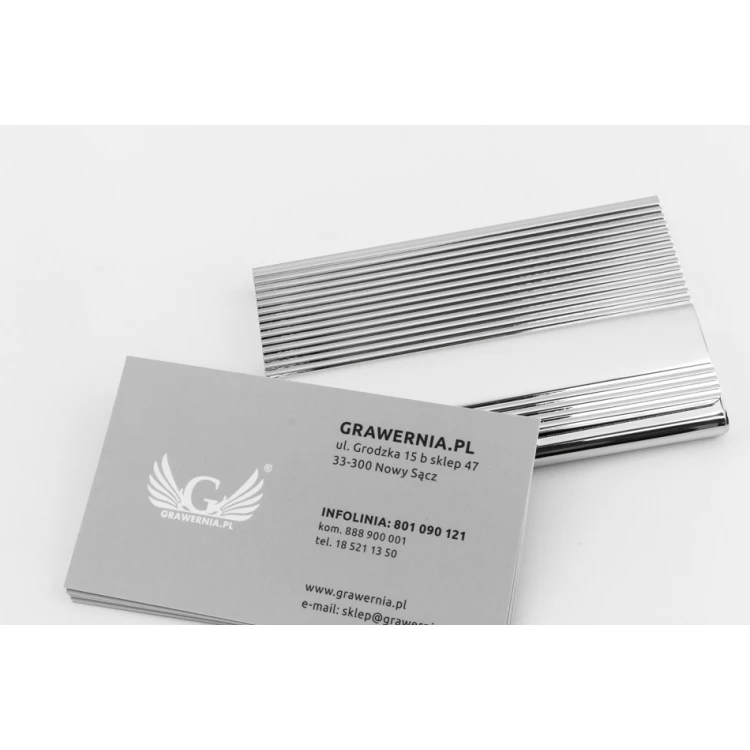 Dan Barmore Linear Business Card Holder with Engraving - WZ035