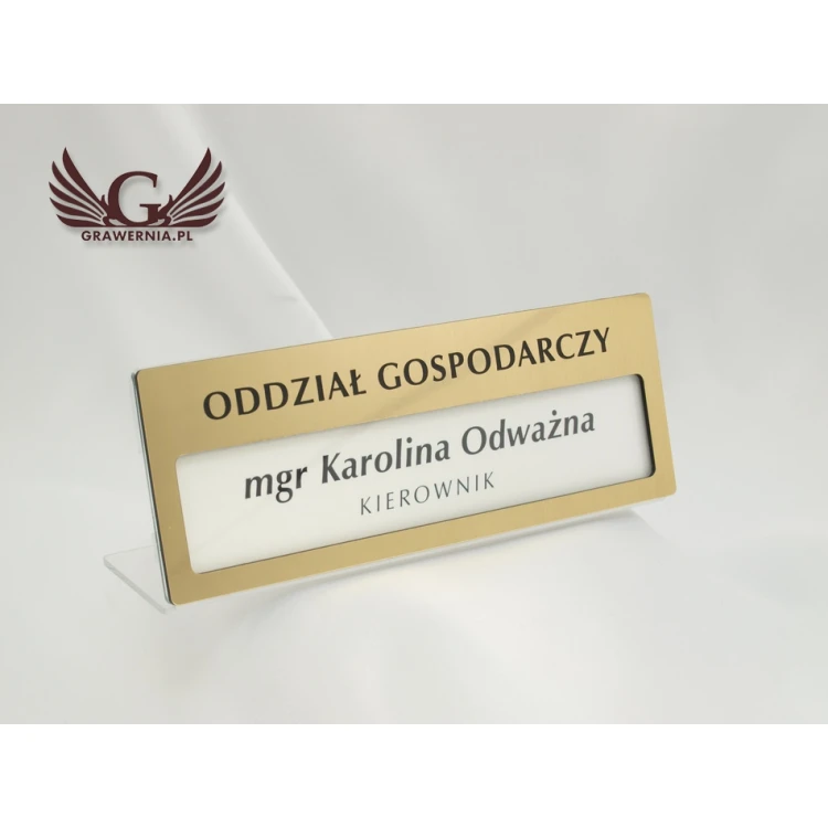 Exclusive Gold Business Card Holder - 160x60mm - Acrylic Model PR008