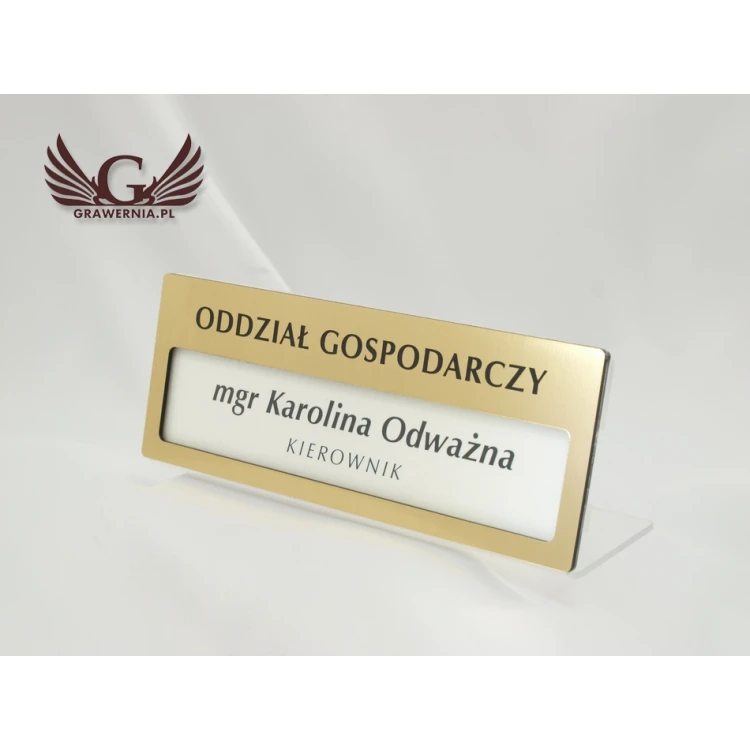 Exclusive Gold Business Card Holder - 160x60mm - Acrylic Model PR008