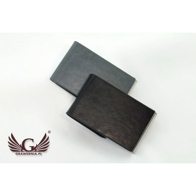 Ler Business Card Holder with Custom Engraving - WZ020