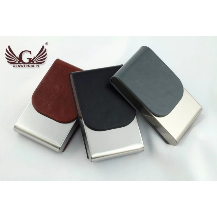 Ler Business Card Holder with Custom Engraving - WZ020