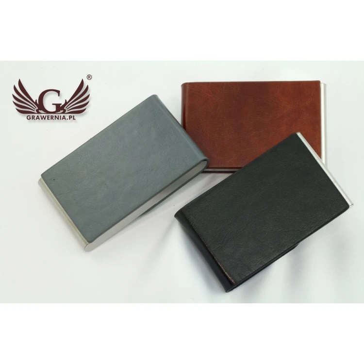 Ler Business Card Holder with Custom Engraving - WZ020