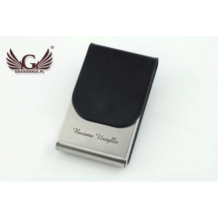 Ler Business Card Holder with Custom Engraving - WZ020