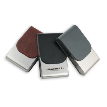 Ler Business Card Holder with Custom Engraving - WZ020