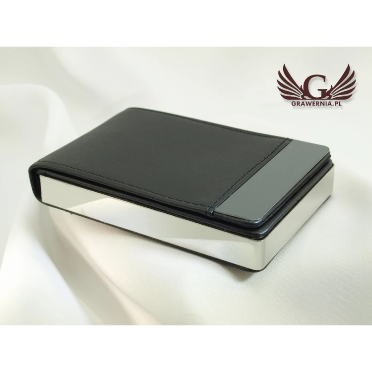 Business Card Holder with Engraving - LEONARD WZ015