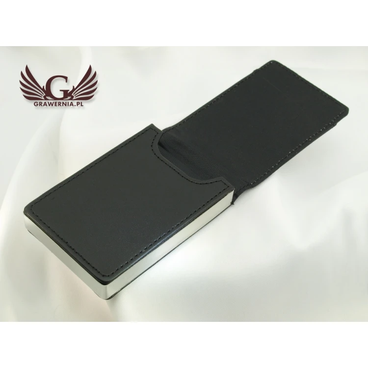 Business Card Holder with Engraving - LEONARD WZ015