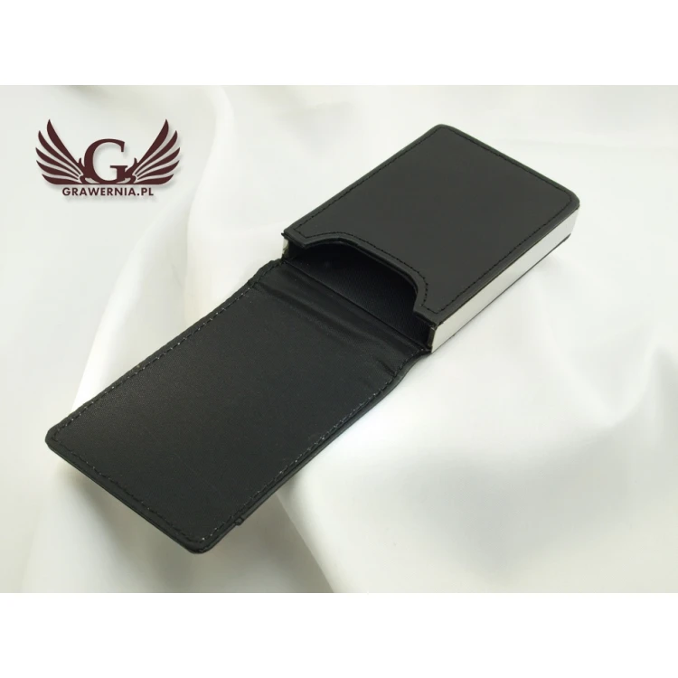 Business Card Holder with Engraving - LEONARD WZ015