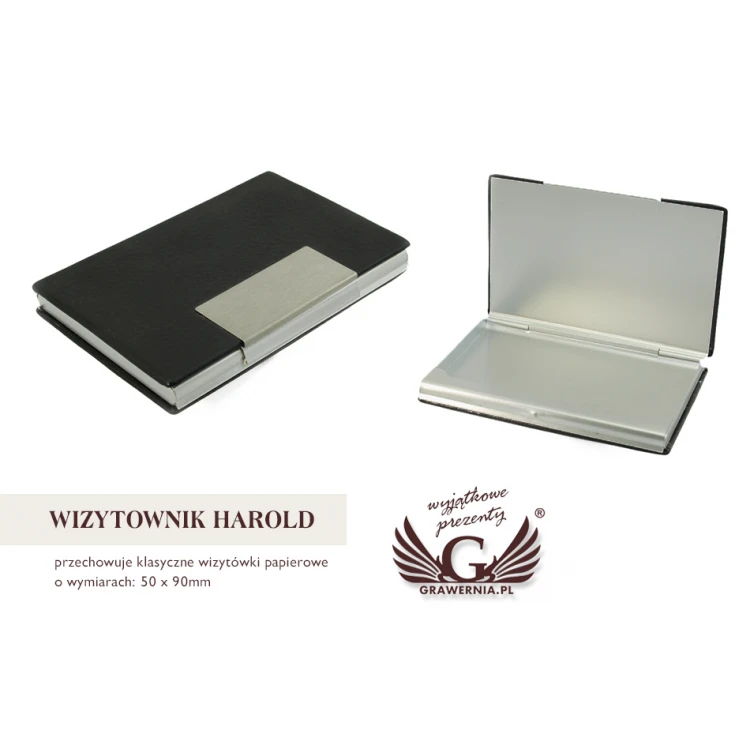 Engraved Business Card Holder - HAROLD WZ012