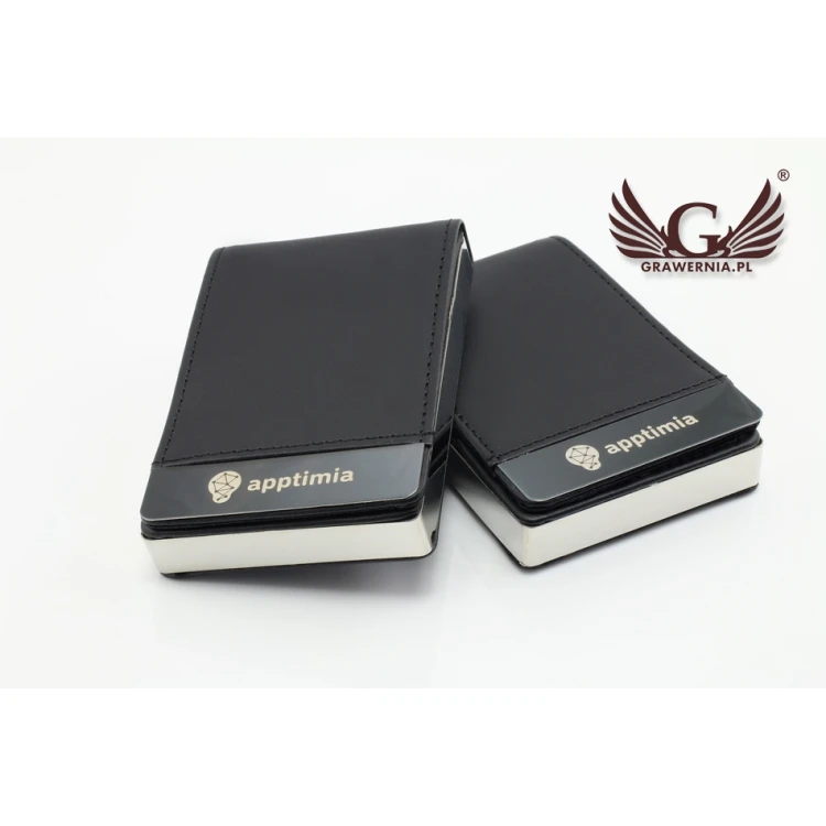 Business Card Holder with Engraving - LEONARD WZ015