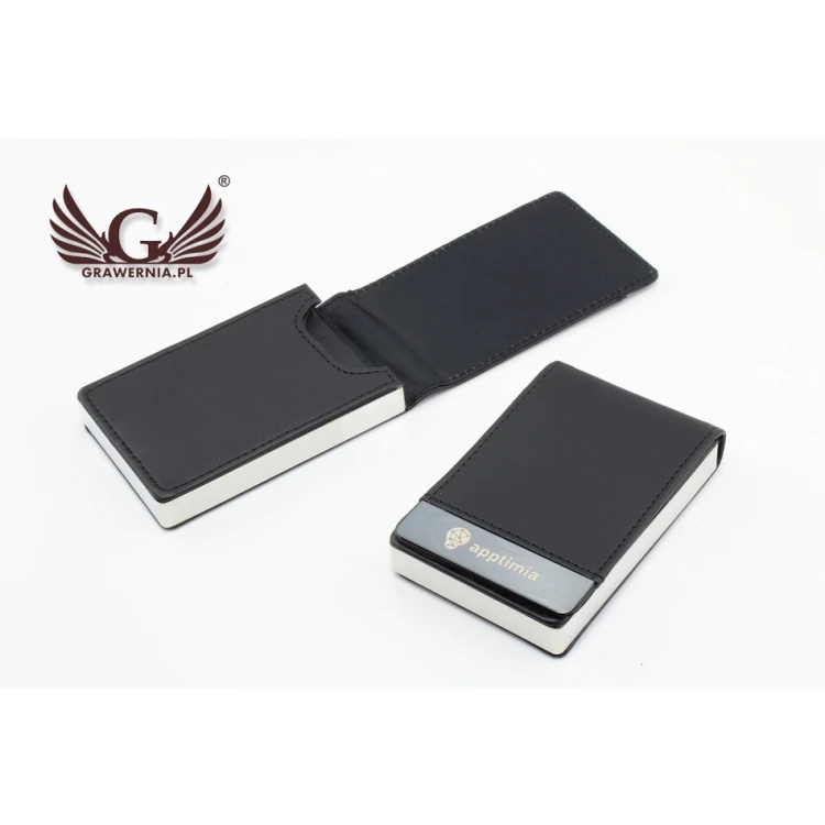 Business Card Holder with Engraving - LEONARD WZ015