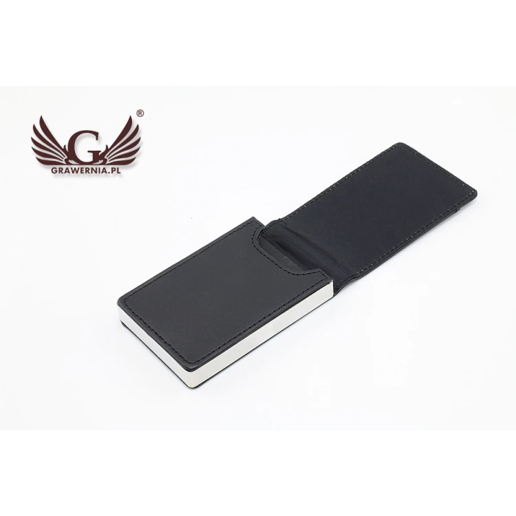 Business Card Holder with Engraving - LEONARD WZ015