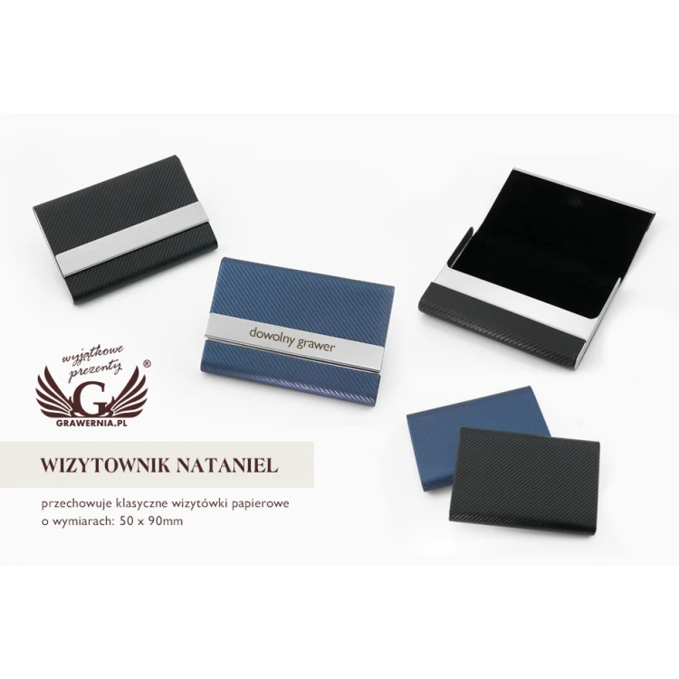 Nataniel Business Card Holder with Engraving - WZ018