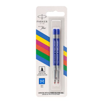 Parker QUINKFLOW Economy ballpoint pen refill - size M (medium) - blue ink - WKP010