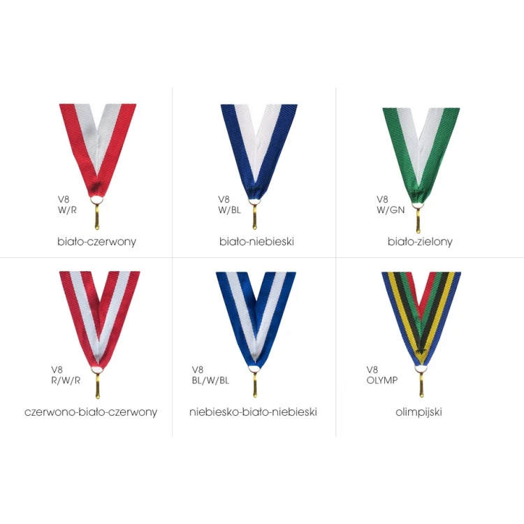 Ribbon for medals with carabiner clasp - 11mm width - WS11