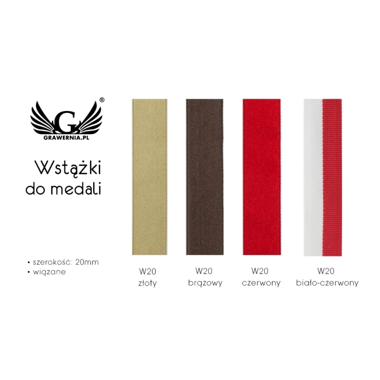 Ribbon Ties for Medals - 20mm Width - WS005