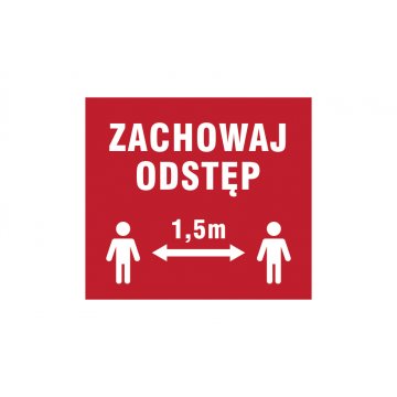 Maintain Distance - dim. 280x250mm - PVC - UV color print - TME002