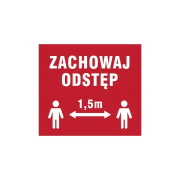 Maintain Distance - dim. 280x250mm - PVC - UV color print - TME002