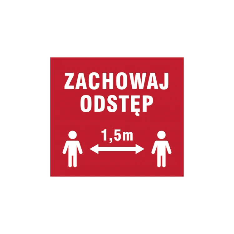 Maintain Distance - dim. 280x250mm - PVC - UV color print - TME002