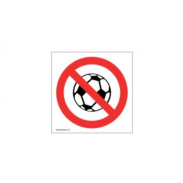 No Ball Games - size 120x120mm - PVC - UV color print - TAB206