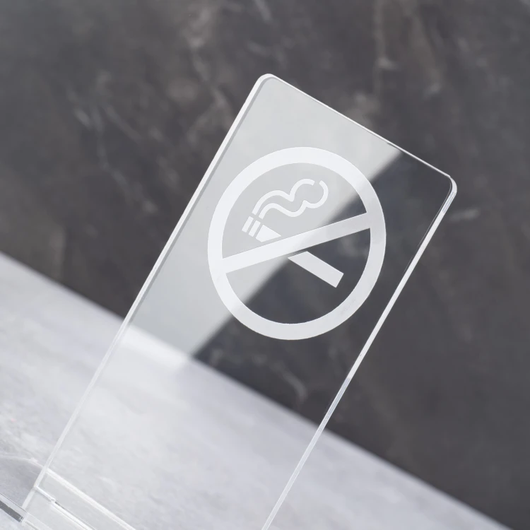 No Smoking Sign - Acrylic Model Z002