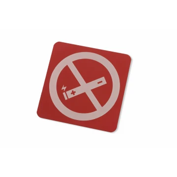 No Vaping - Red Aluminum 1mm - Sign 80x80mm - Z010