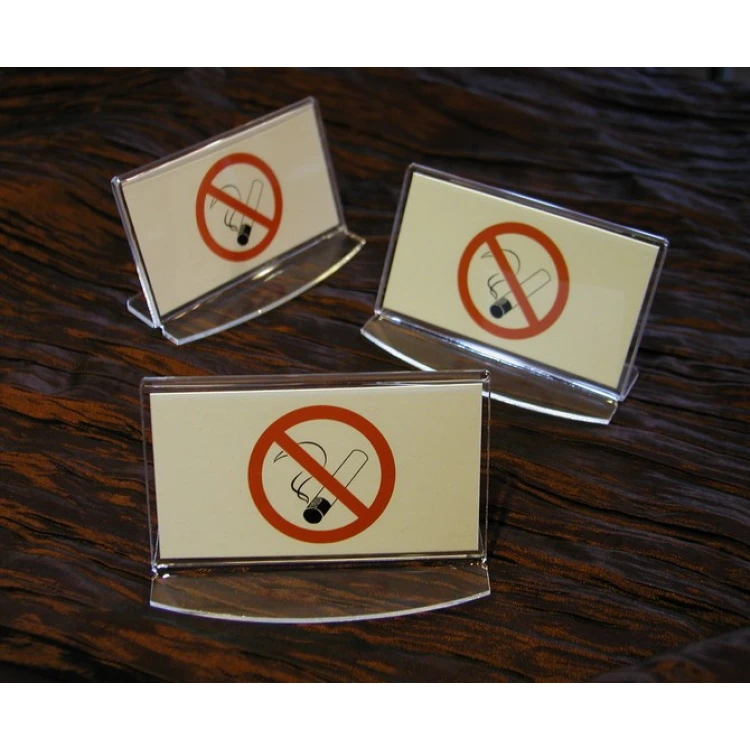 No Smoking Sign - Acrylic Model Z001