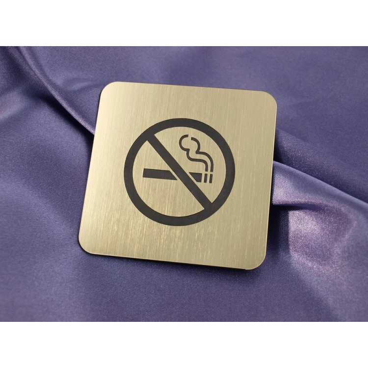 No Smoking Sign - Plaque 80x80mm